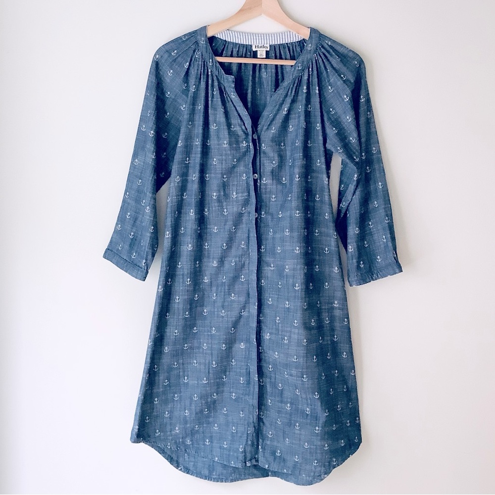 Hatley Denim Shirt Dress with belt